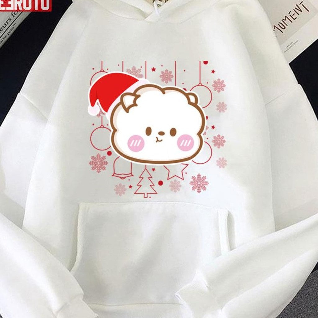 Santa Rj Jin Lovers Bt21 Bts Merry Christmas Unisex Sweatshirt