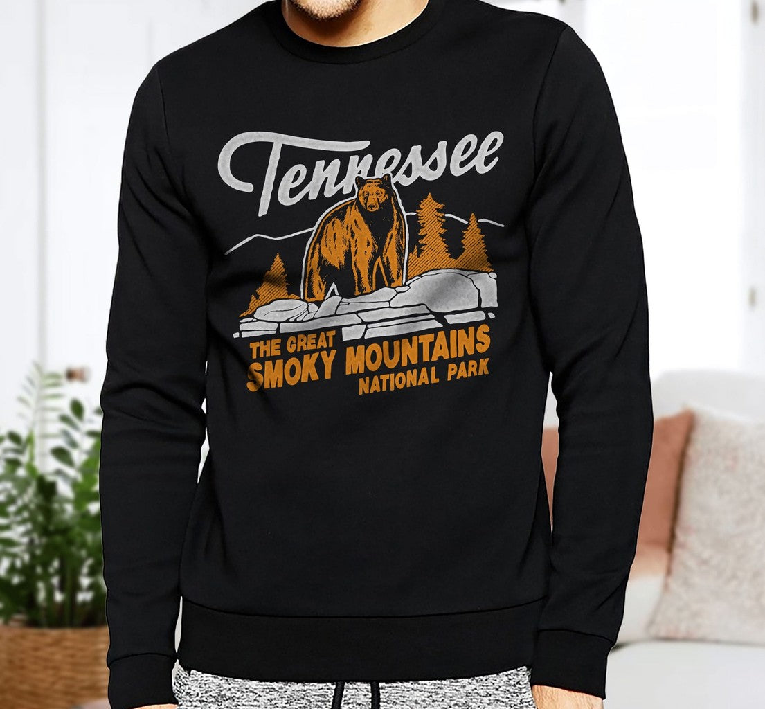 Tennessee Smoky Mountains Nature Mountain Hippie Vintage Southwestern Style Outdoor Unisex T-Shirt