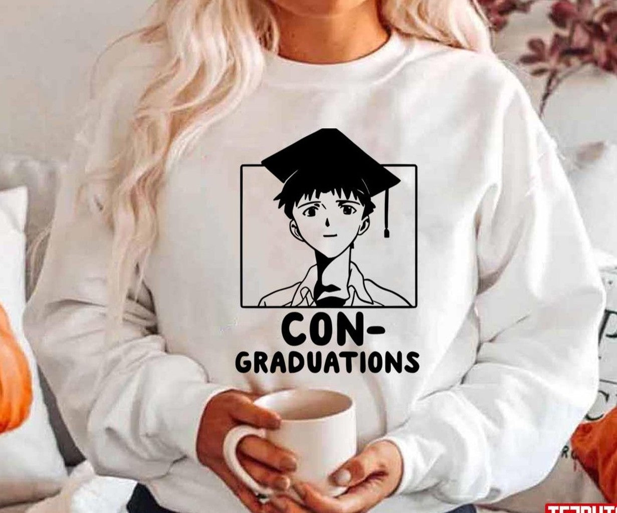 Shinji Congraduations Neon Genesis Evangelion Unisex Hoodie