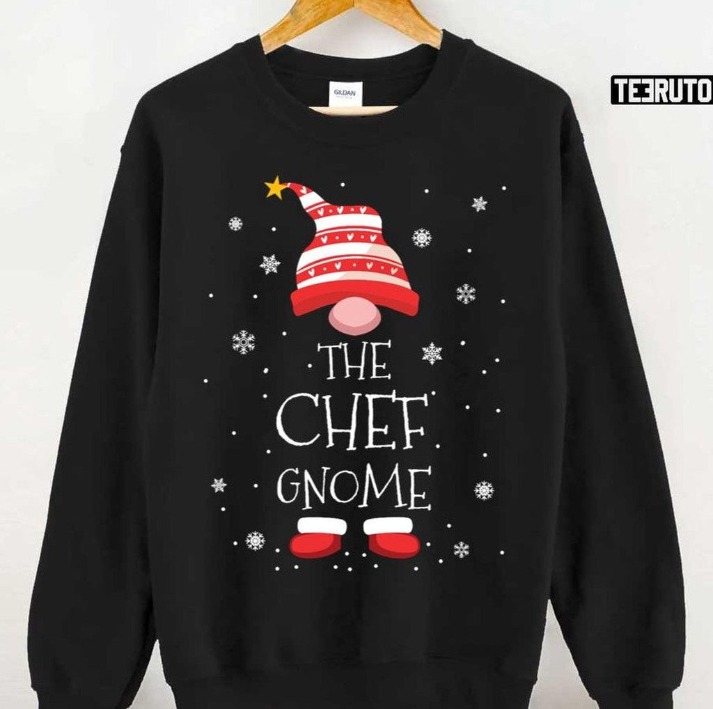 The Chef Christmas Gnome Unisex T-Shirt