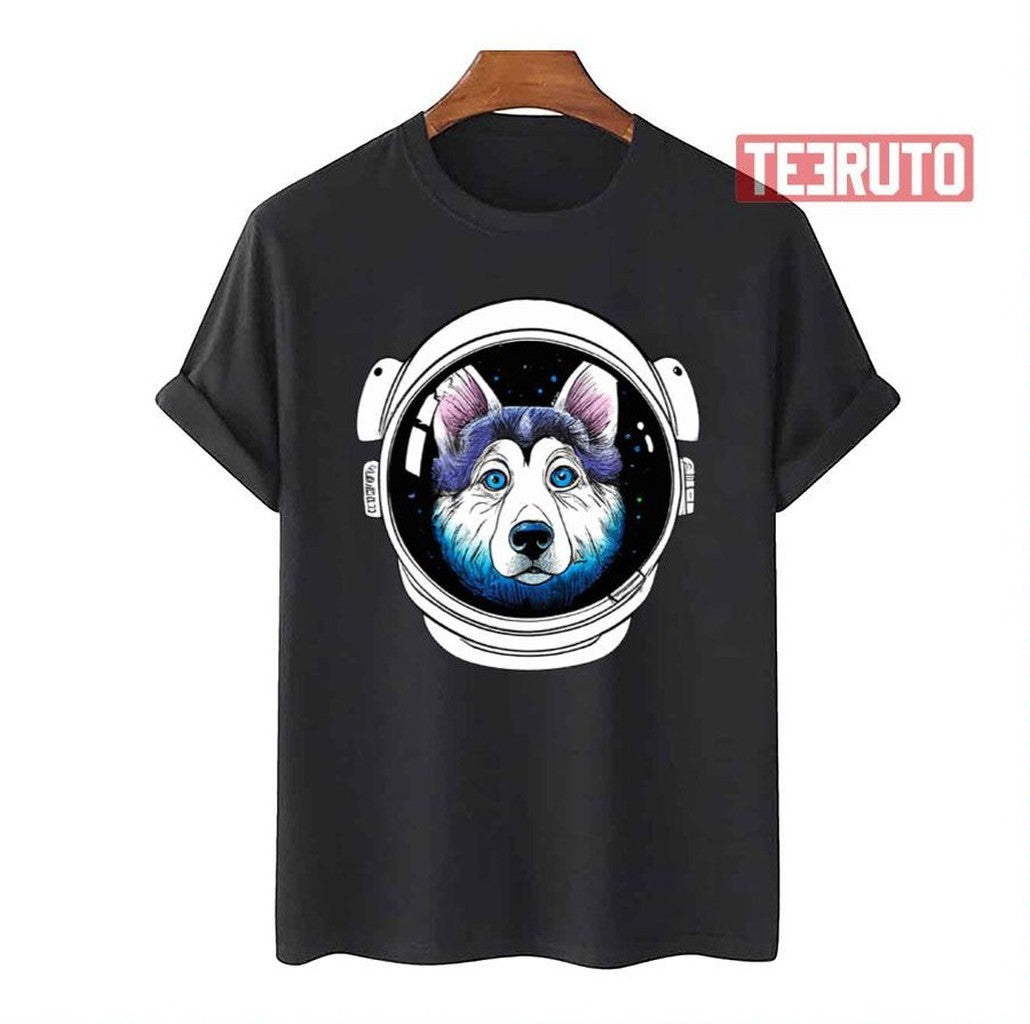 Rover The Astrodog Husky Dog Unisex T-Shirt