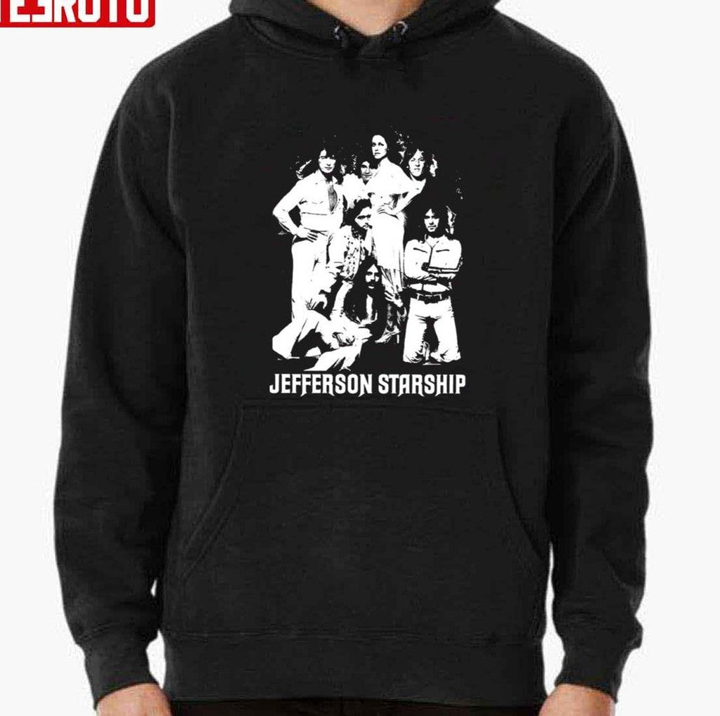 Picture Vintage American Music Band Jefferson Starship Bw Graphic Unisex T-Shirt