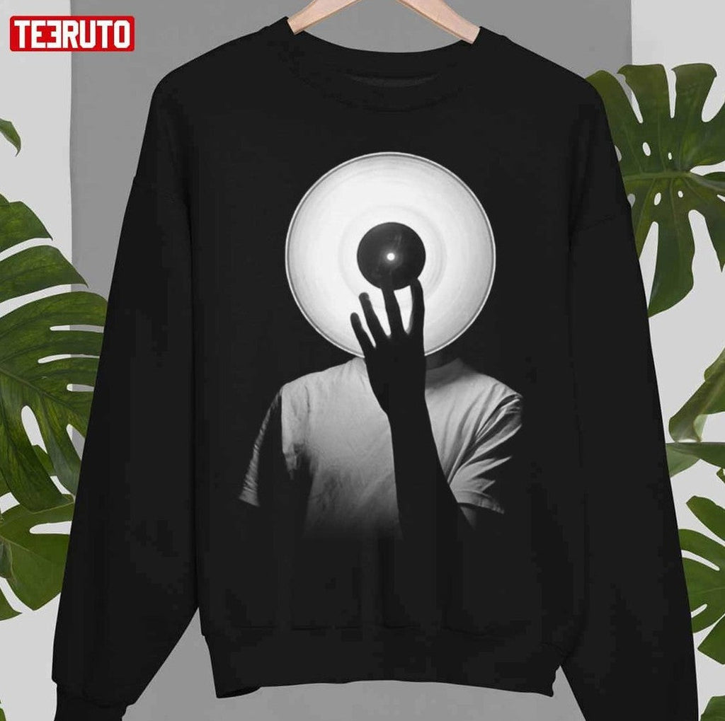 Retro Deep House Music Dj Turntable Vinyl Record Unisex Sweatshirt