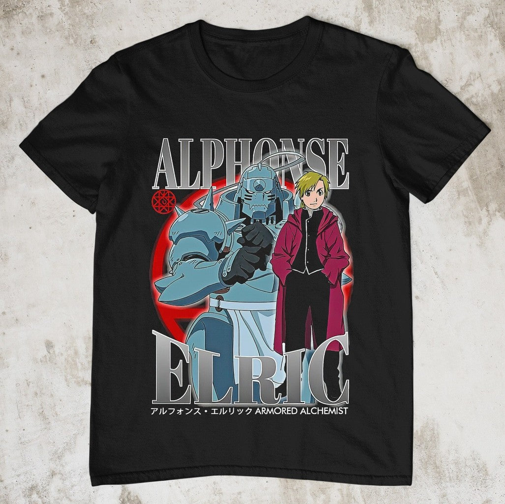 Anime Vintage 90s Alphonse Elric Homage Anime Fullmetal Alchemist Fullmetal Alchemist Anime Unisex T-Shirt