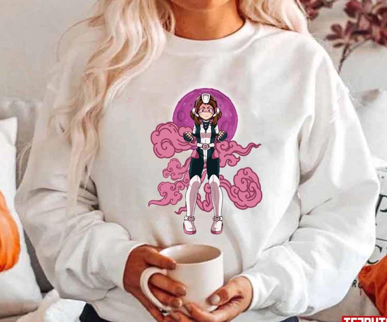 Pink Cloud Uraraka Ochako Uravity Boku No Hero Academia Unisex Hoodie