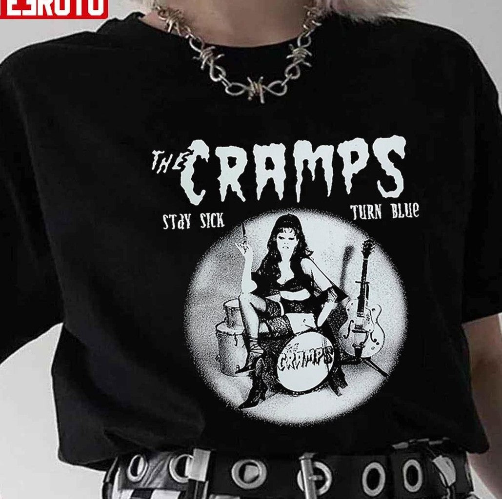 Stay Sick Turn Blue The Cramps Band Unisex T-Shirt