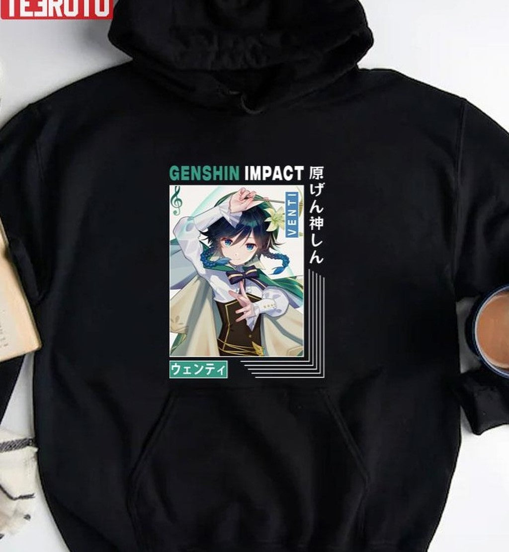Best Venti Genshin Impact Venti Artwork Unisex T-Shirt