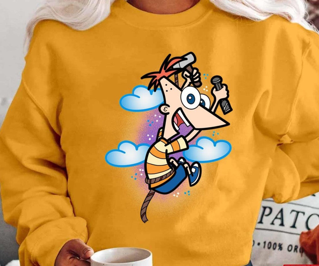Phineas And Ferb On The Sky Unisex T-Shirt