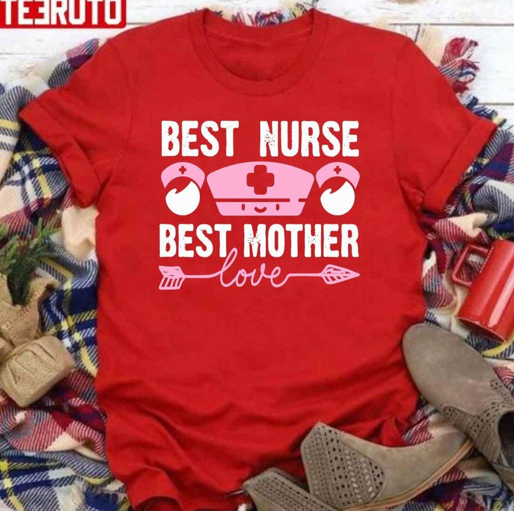 Best Mother Pink White International Nurses Day Unisex Sweatshirt