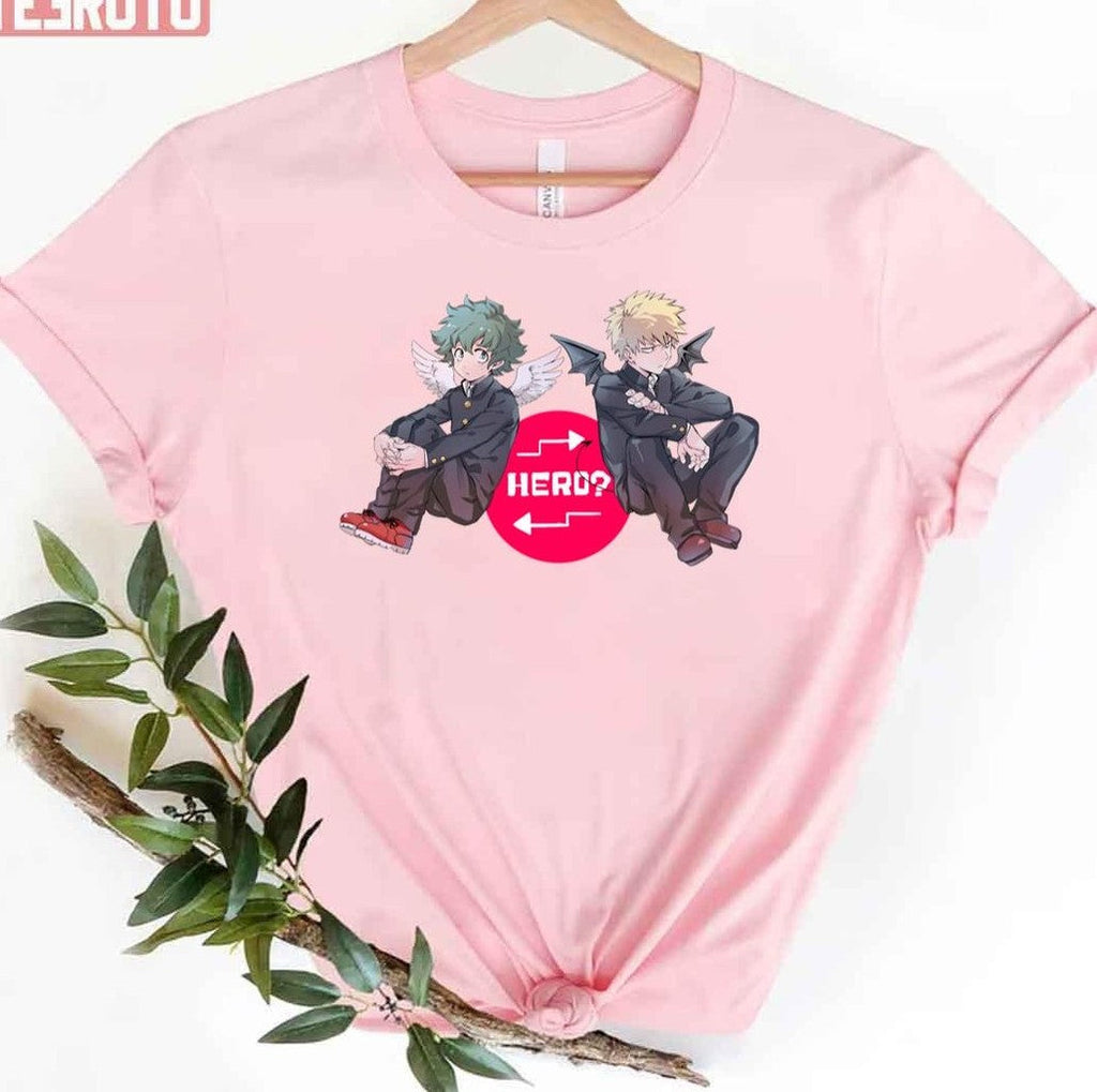 My Hero Academia Katsuki And Izuku Hero Cute Wings Art Unisex T-Shirt