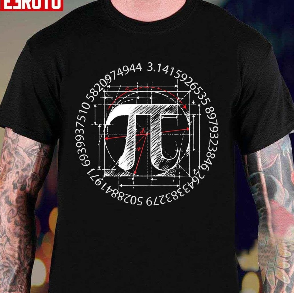 Pi Symbol Sketch Unisex T-Shirt