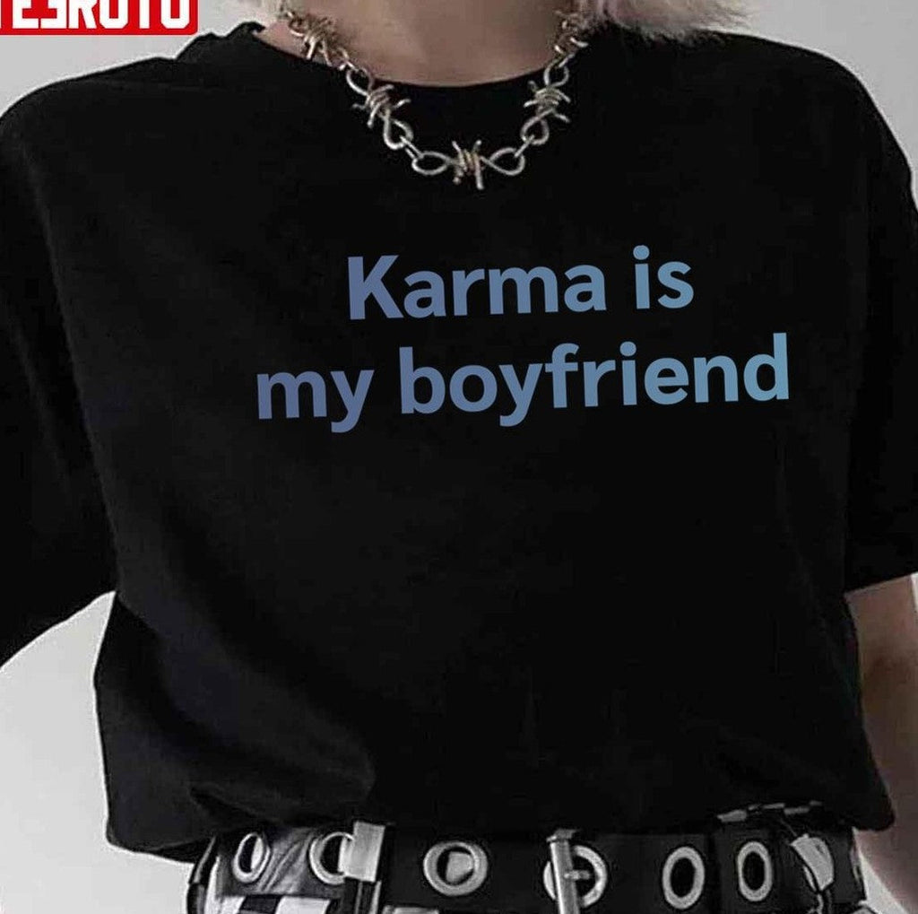 Music TS Swiftie Karma Is My Boyfriend Midnights Unisex T-shirt