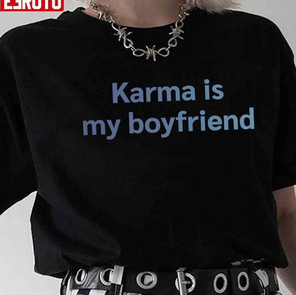 Music TS Swiftie Karma Is My Boyfriend Midnights Unisex T-shirt