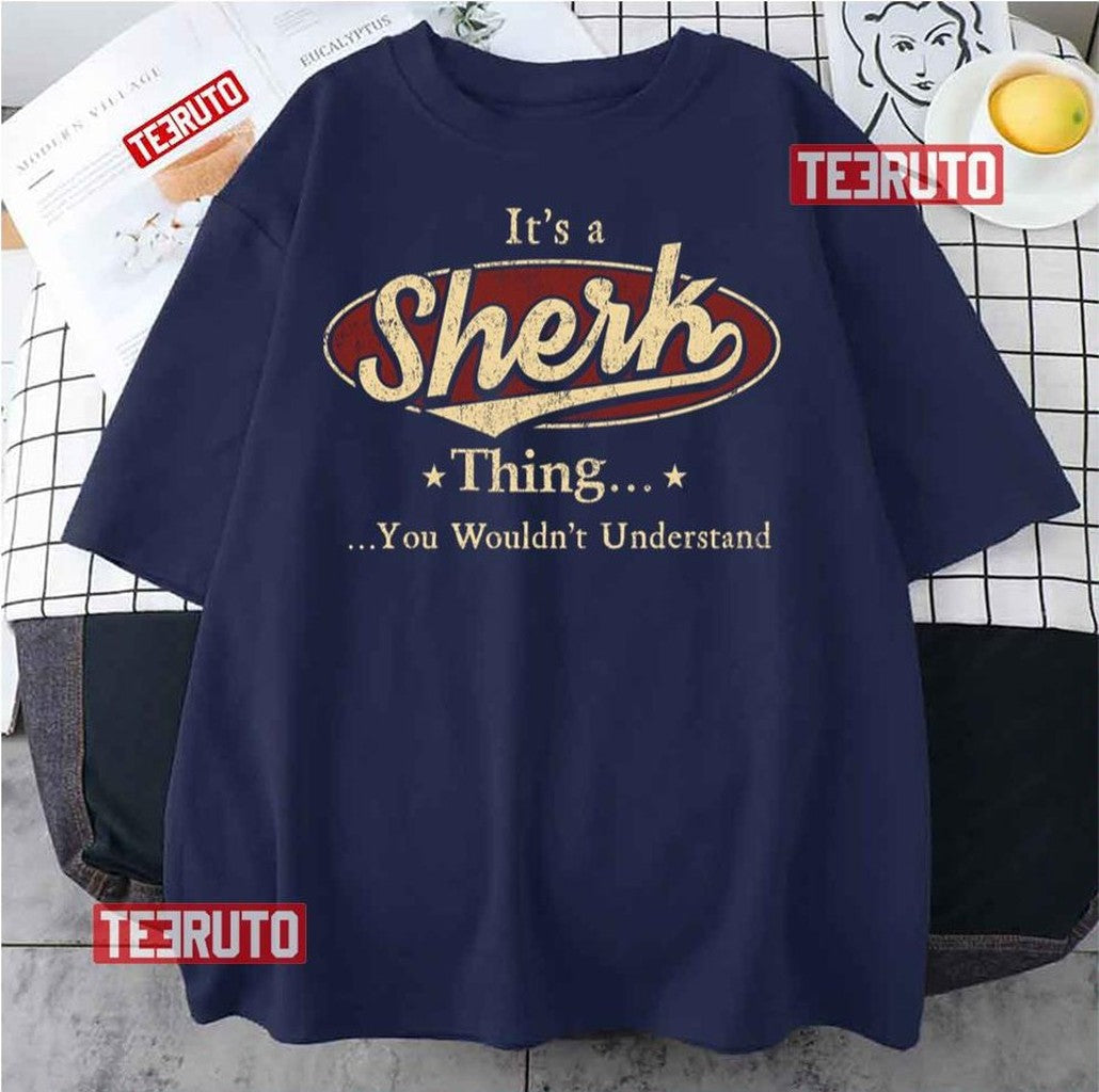 Sherk Last Name Sherk Family Name Crest Unisex T-Shirt