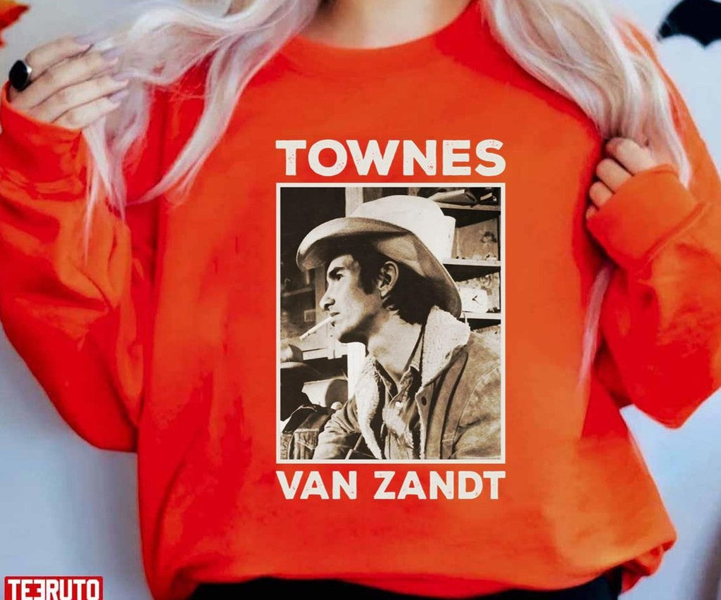 Retro Outlaw Townes Van Zandt Fan Art Unisex T-Shirt