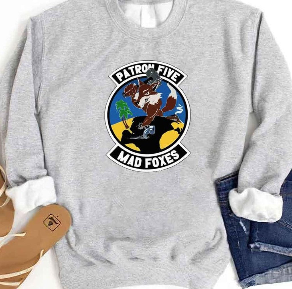Model 49 Patrol Squadron Five Vp 5 Mad Foxes Unisex Sweatshirt