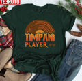 Music Vintage Timpani Player Graphic Unisex T-shirt