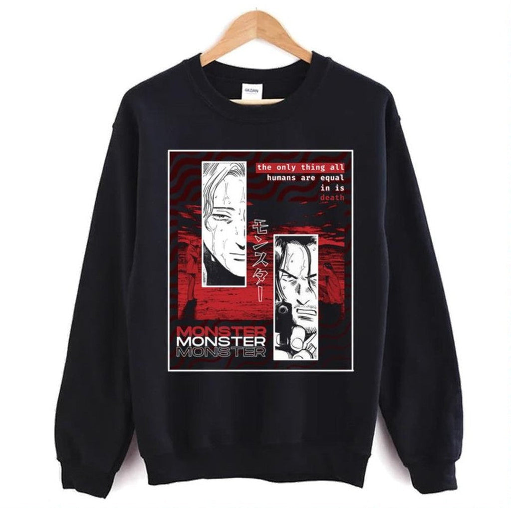 Naoki Urasawa Monster Anime Red Graphic Unisex Sweatshirt