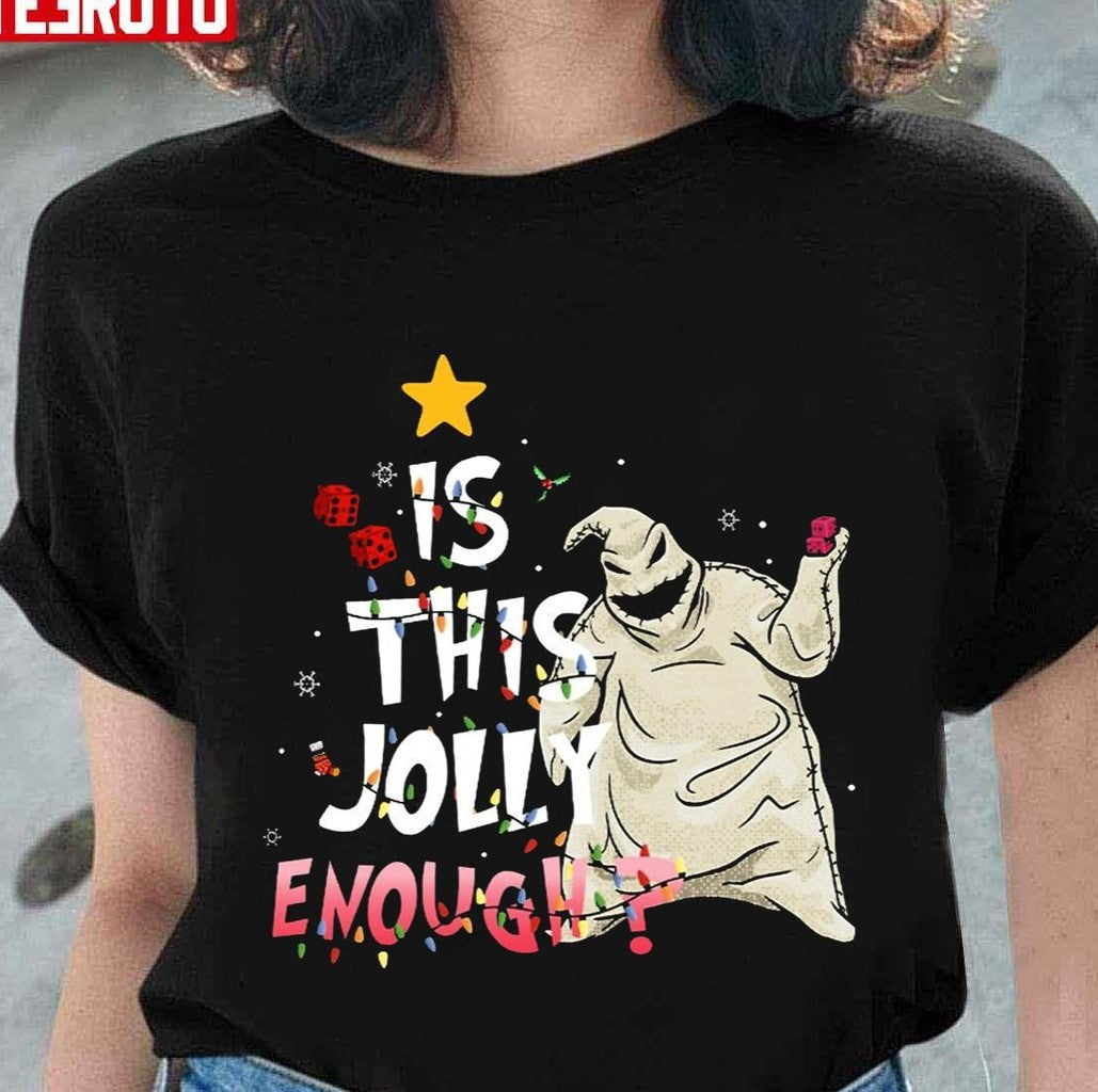 Nightmare Before Christmas Oogie Boogie Is This Jolly Enough Unisex Sweatshirt
