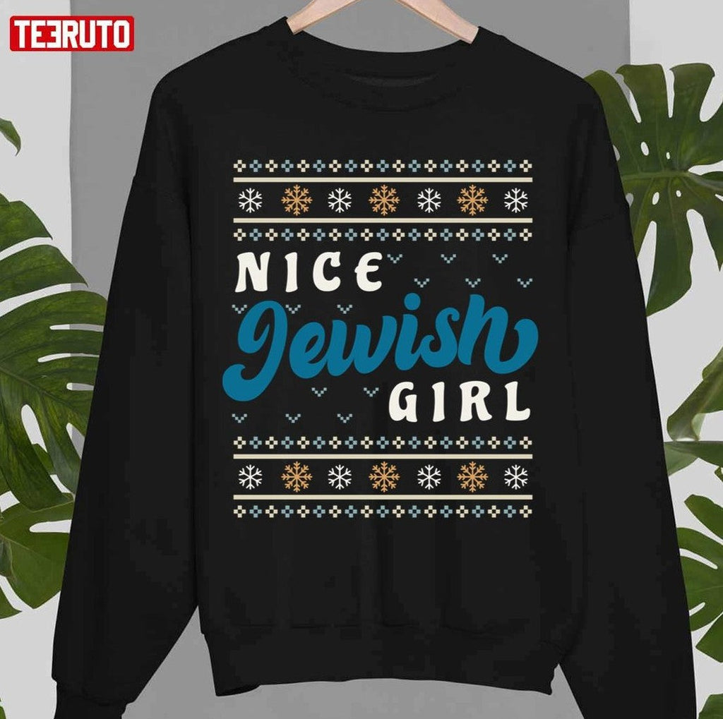 Nice Jewish Girl Ugly Christmas Unisex Sweatshirt