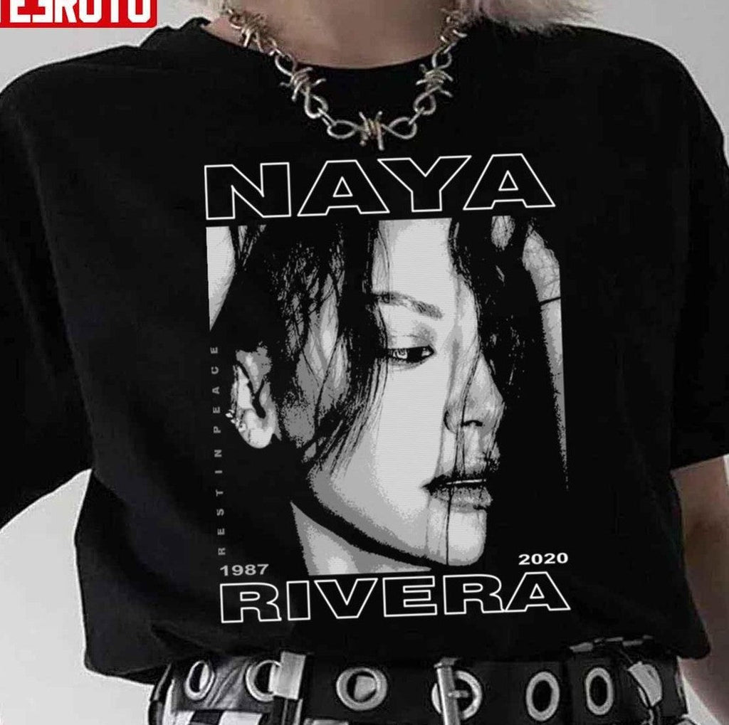 Naya Rivera Chromatic Art Black And White Unisex T-Shirt
