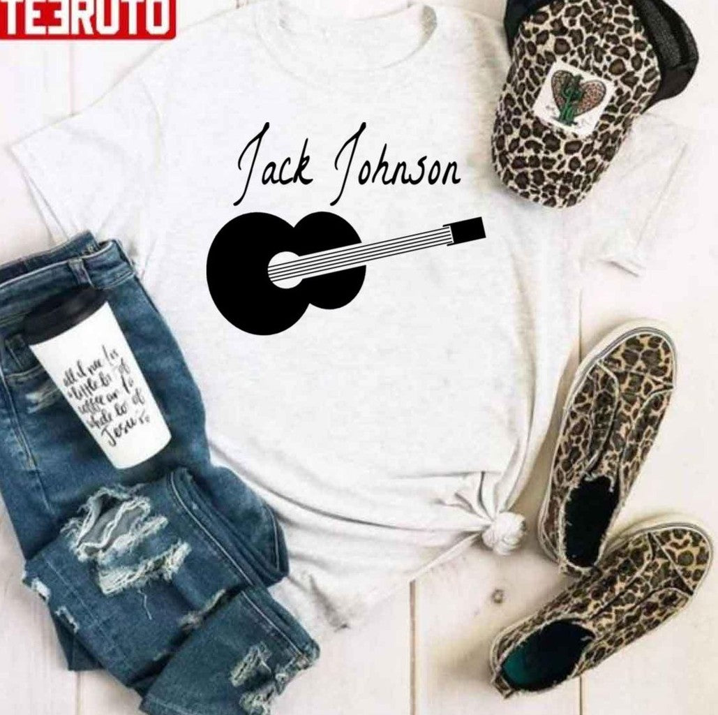 Black Guitar Jack Johnson Unisex Hoodie