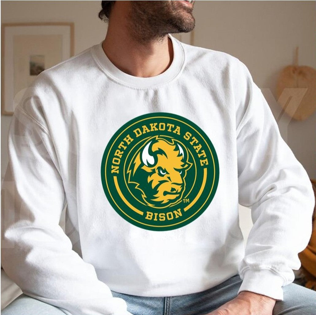 Ndsu Circle North Dakota Bison Unisex Sweatshirt