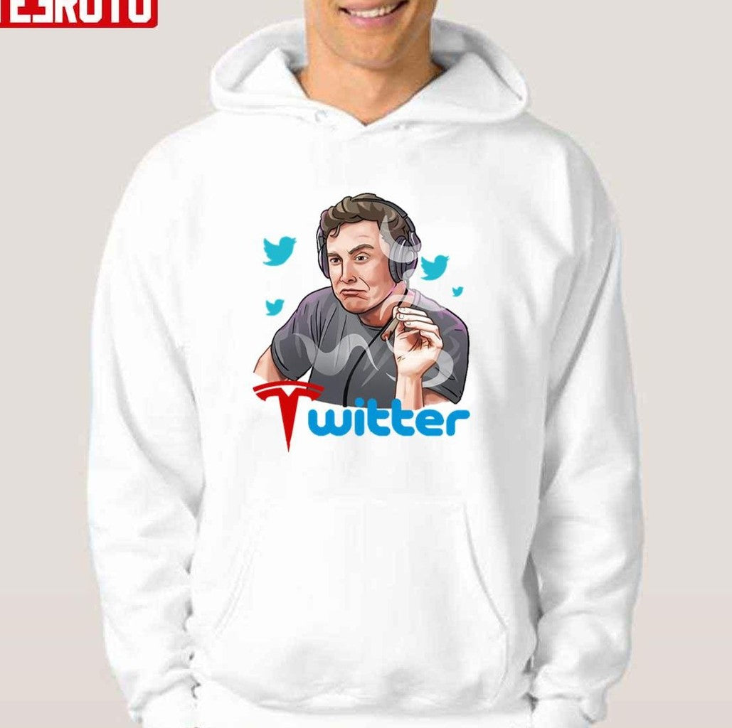 Smoking Elon Musk Twitter Unisex T-Shirt