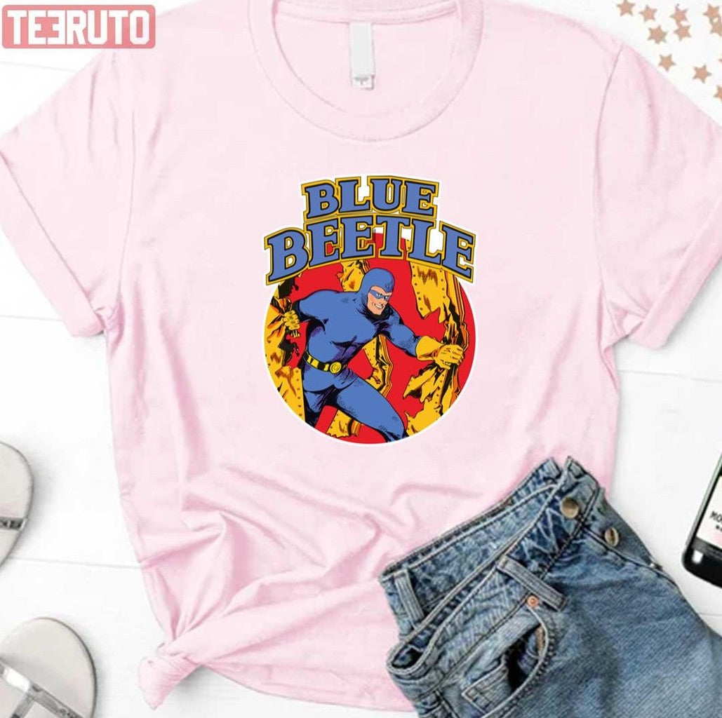 The Blue Beetle Focus Fitted Scoop Unisex T-Shirt