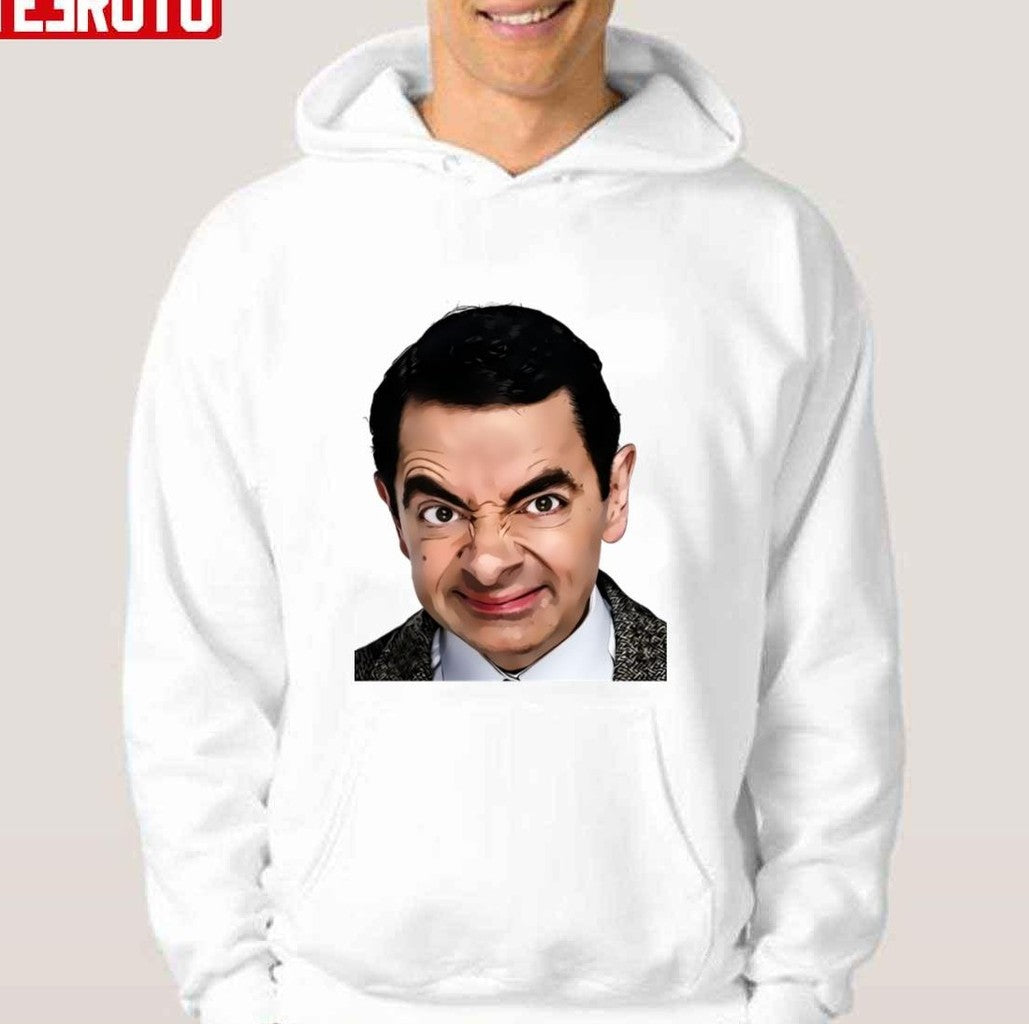 Portrait Of Mr. Bean Design Unisex Hoodie