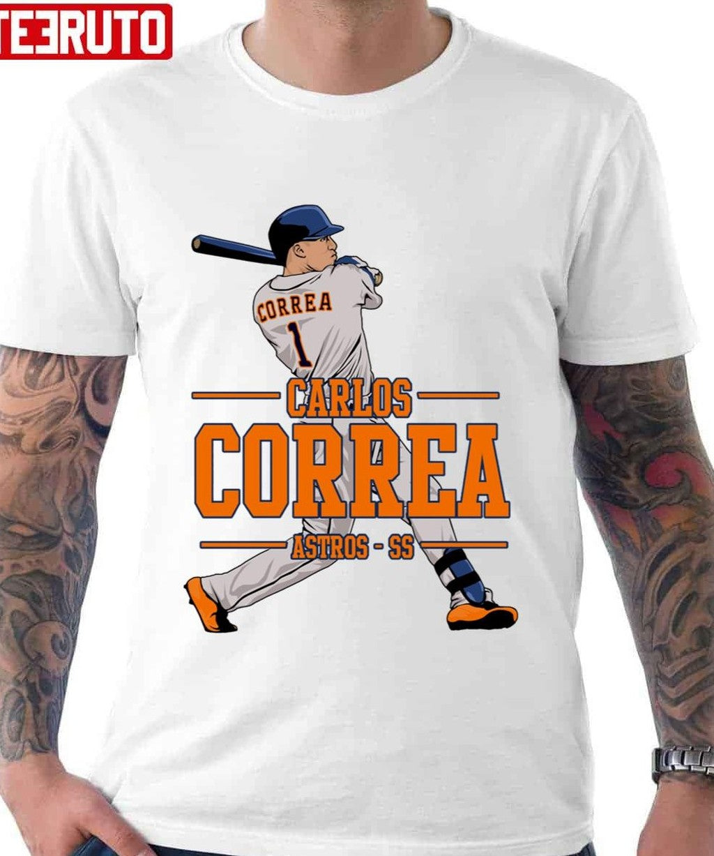 Number 1 Astros SS Carlos Corea Unisex Hoodie