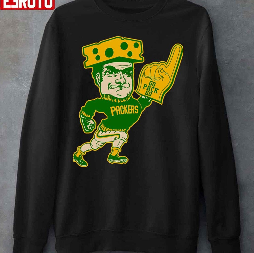 Retro Style Green Bay Packers Fan Go Pack Go Unisex Sweatshirt