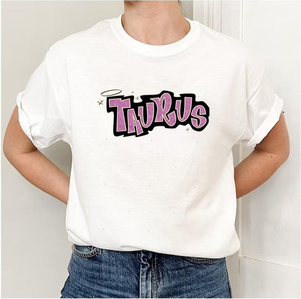 Taurus Bratz Style Iconic Pink Glitter Font Unisex Sweatshirt