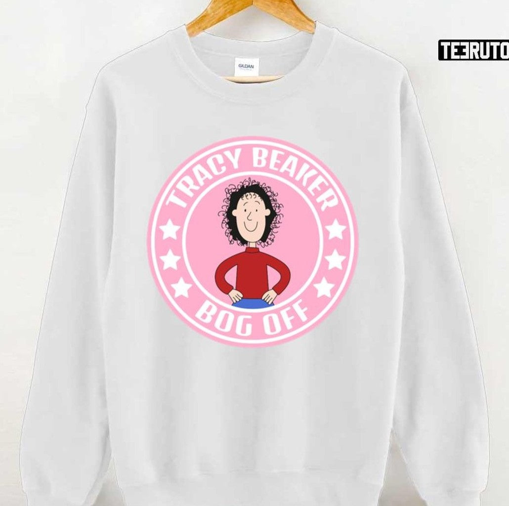 Pink Logo Starbuck Bog Off Tracy Beaker Unisex T-Shirt