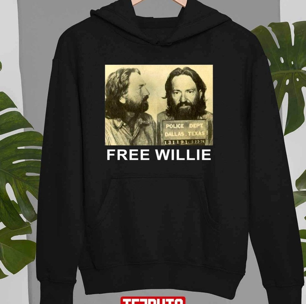Mugshot Free Willie Willie Nelson Unisex T-Shirt