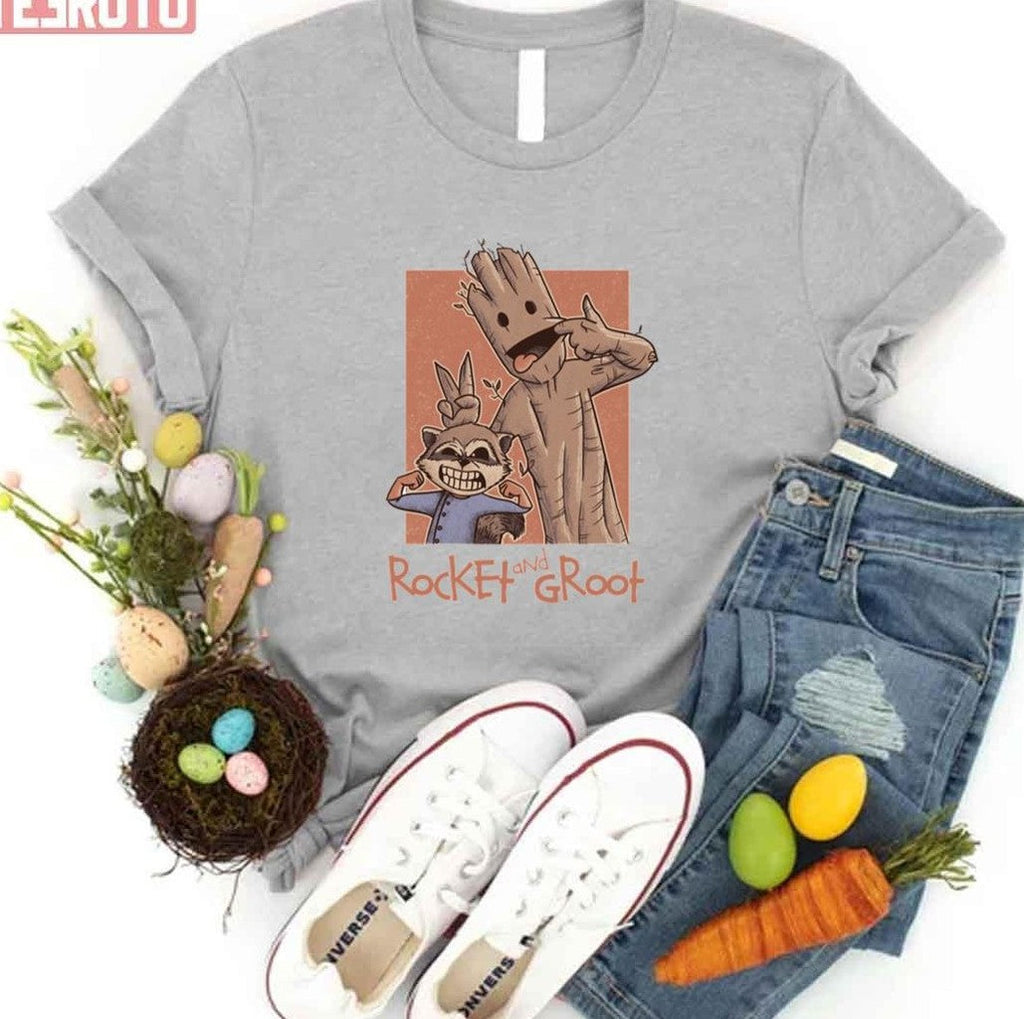 Rocket And Groot Unisex T-Shirt