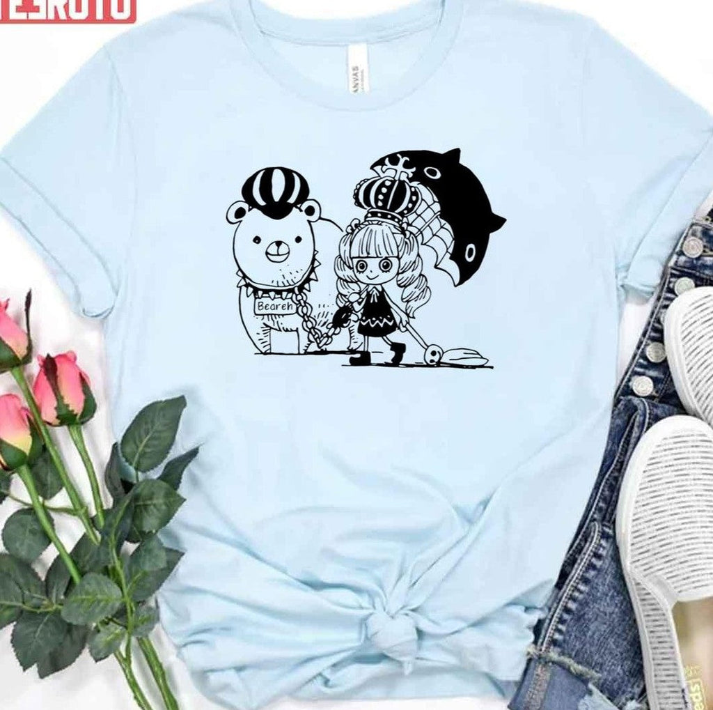 Perona And Beareh Childhood Black White Unisex T-Shirt