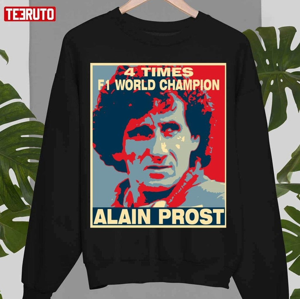 4 Times F1 Champion Alain Prost Unisex T-Shirt