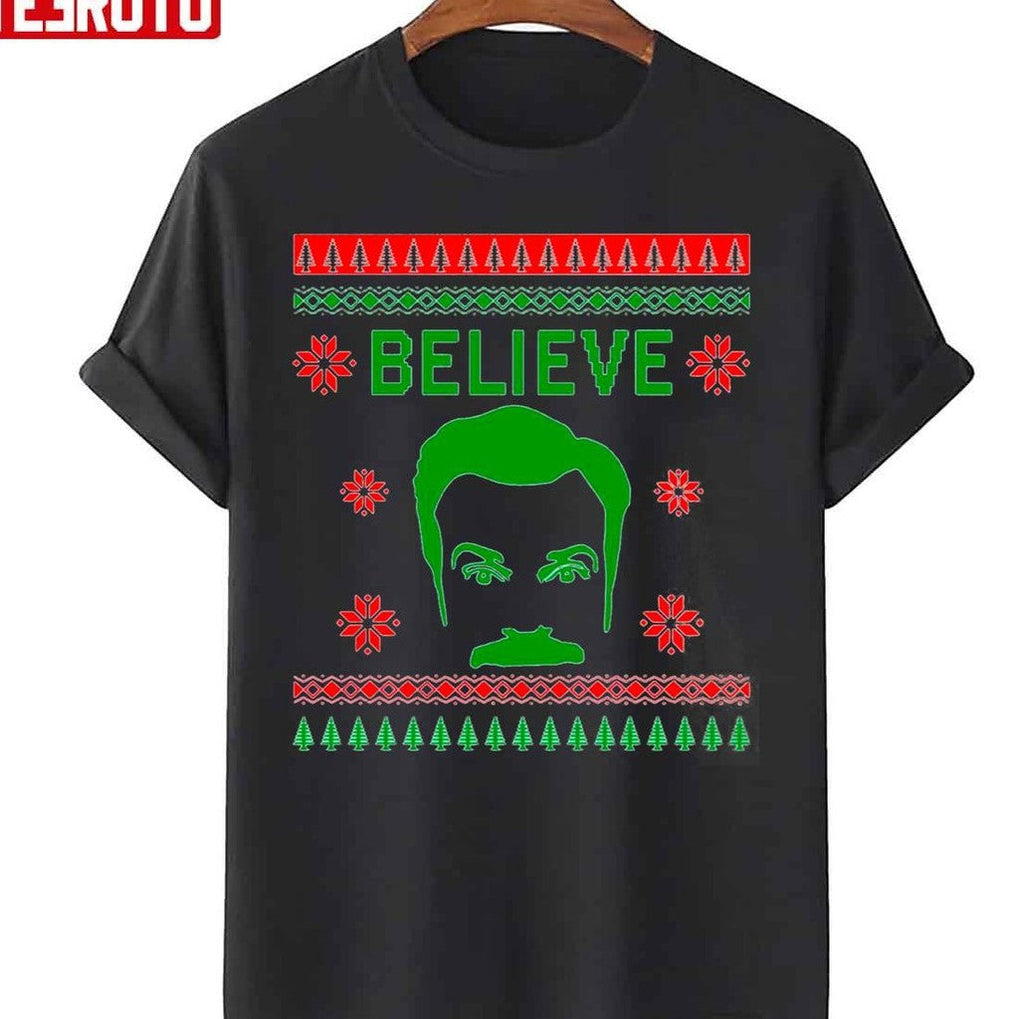 Ted Lasso Believe Ugly Christmas Unisex T-Shirt