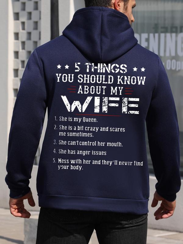 Letter Print Men's Essentials Hoodie with Drawstring Pockets, Casual Long Sleeve Sweatshirt, Drippy Outfit, Boyfriend Gift Graphic HoodiesÂ 