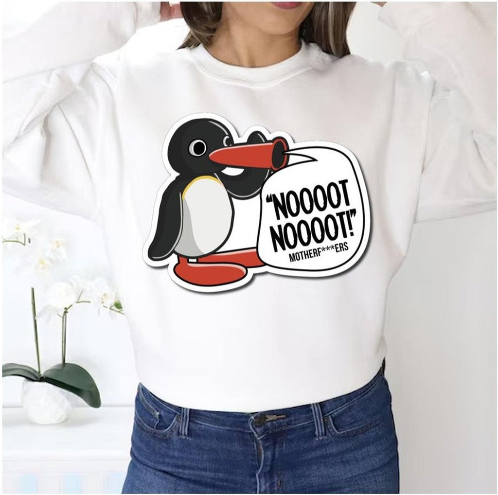 Motherfckers Pingu Cartoon Noot Noot Pingu Unisex Sweatshirt