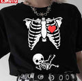 Skeleton Pregnancy Announcement Xray Halloween Unisex T-Shirt