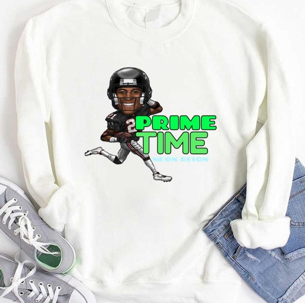 Prime Time Deion Sanders Neon Deion Fanart Unisex T-shirt