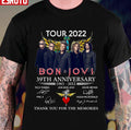 39th Anniversary Bon Jovi 1993 2022 Signatures Thank You Memories Unisex T-Shirt