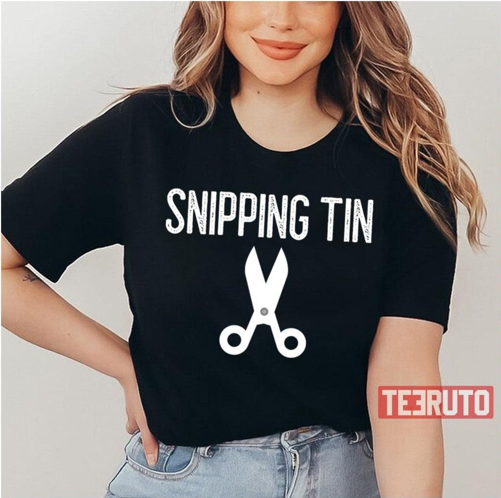 Snipping Tin Worker Unisex T-Shirt
