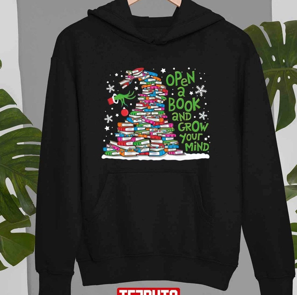 The Grinch Open A Book And Grow Your Mind Unisex Sweatshirt