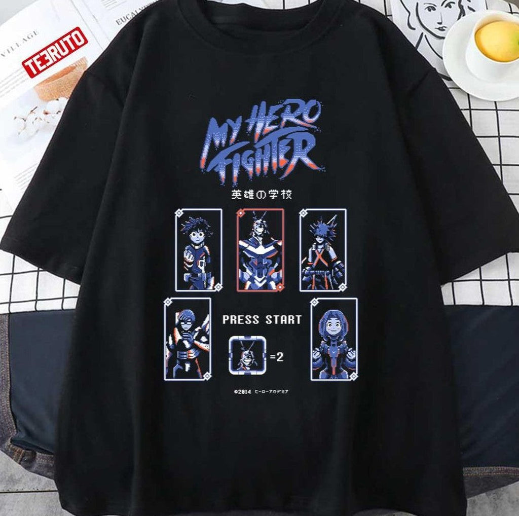My Hero Figther Press Start My Hero Academia Unisex T-shirt