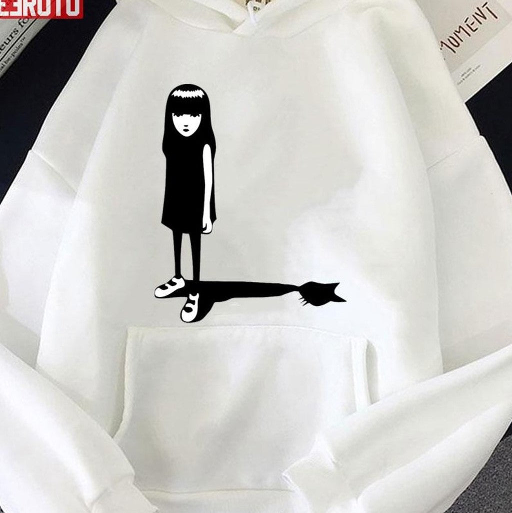Black Cat Shadow Emily The Strange Unisex T-Shirt