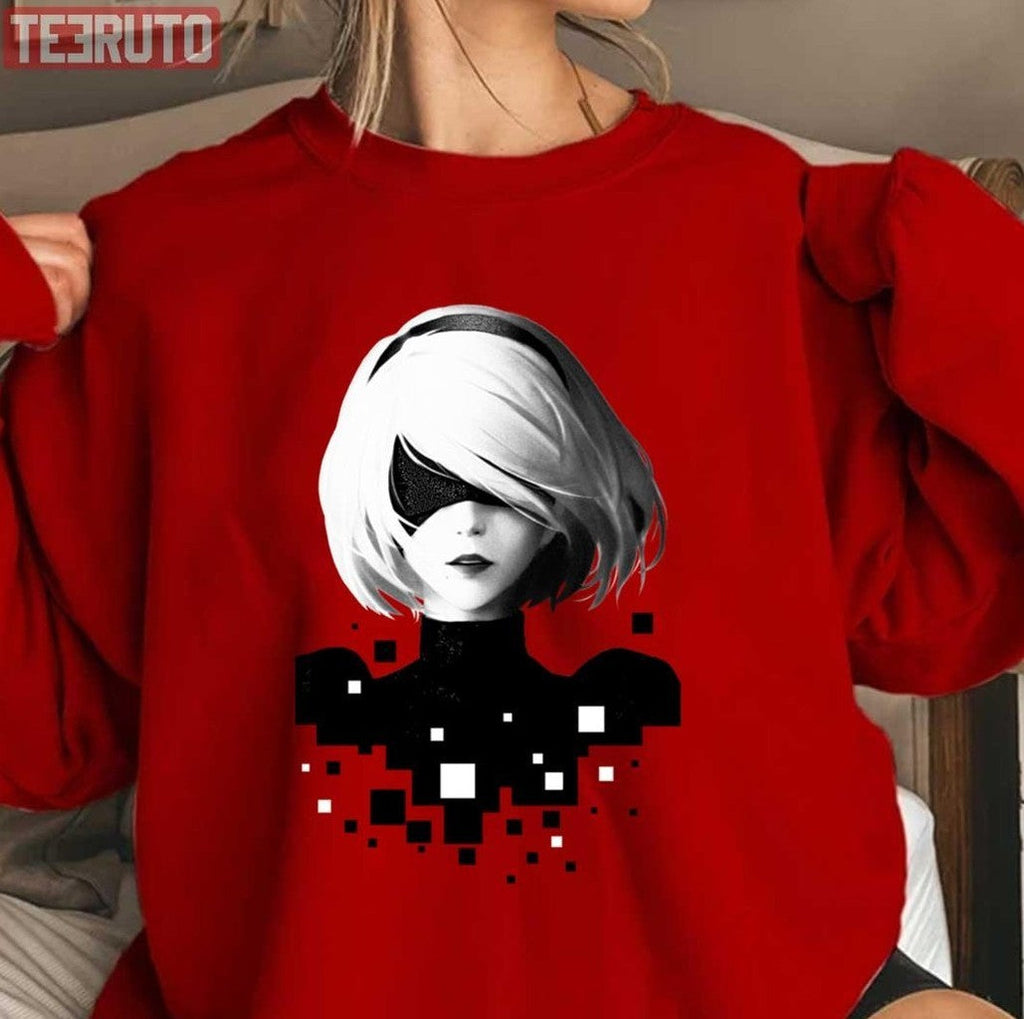 2b And Pixels Aerial Attack Unisex Sweatshirt