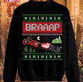 Motorcycle Biker Santa Xmas S Unisex Sweatshirt